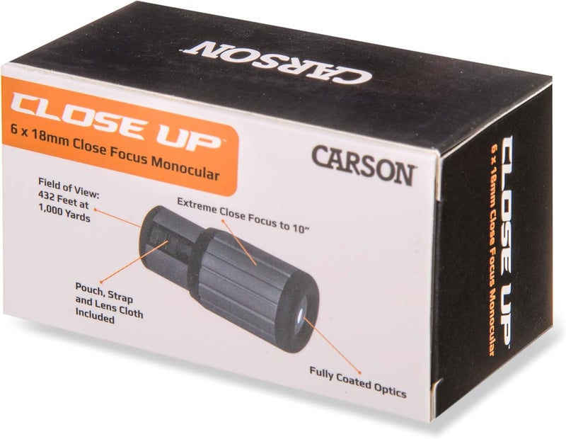 Carson CloseUp 6x18mm Close-Focus Monocular (CF-618) - Image 5